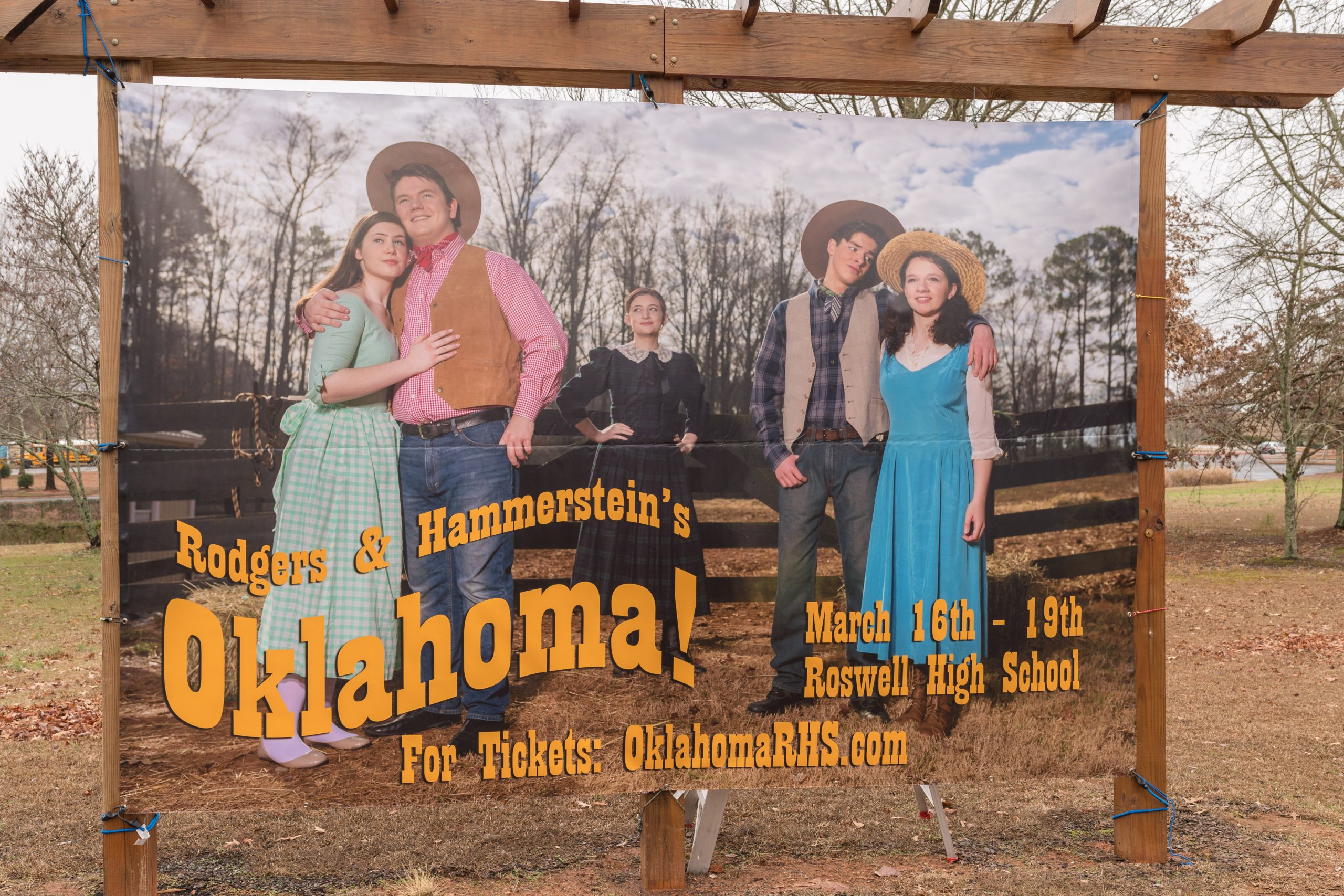 The How To – 12′ x 8′ Oklahoma! Musical Banner