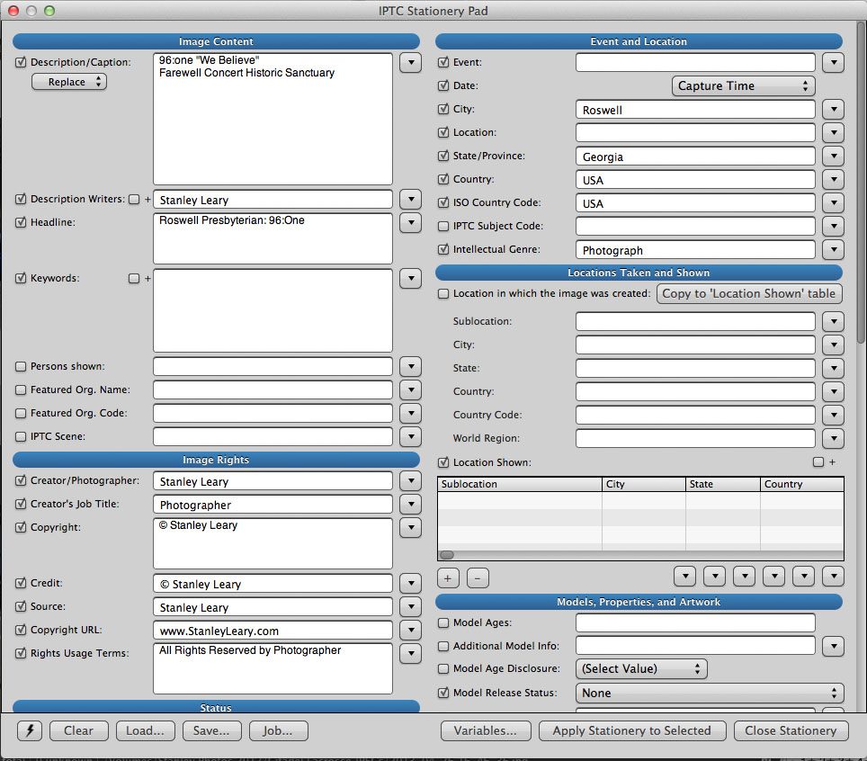 How to embed IPTC Metadata on NIKON D4 into each photo as you shoot