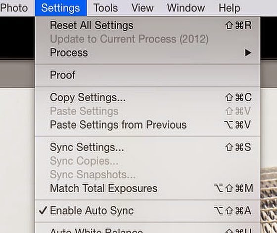 “Match Total Exposures” saves time in Lightroom