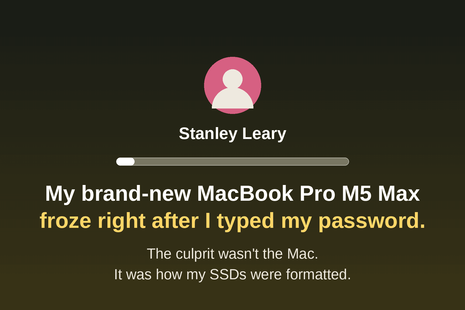 My Brand-New MacBook Pro Froze at Login. The Fix Was Hiding in My External SSDs