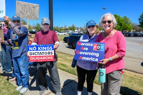Protesters Gather in Roswell, GA for ‘No Kings’ Demonstration